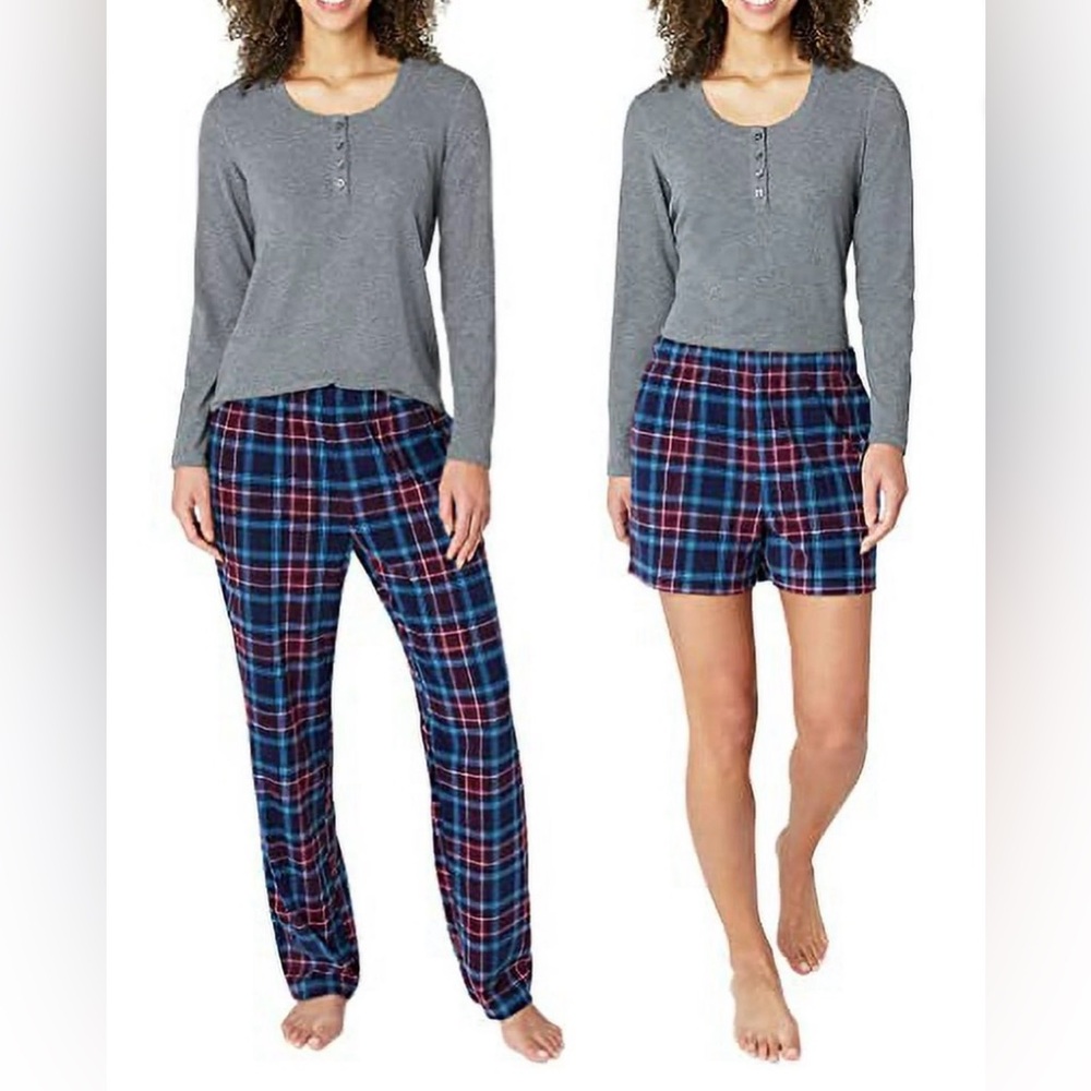 Eddie Bauer Ladies' 3-Piece Waffle Fleece Pajama Set